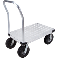 Chariots &agrave; plateforme en aluminium, 24" la x 36" lo, 1600 lb cap, Roues Pneumatique NRZ Safety Inc.
