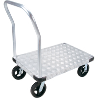 Chariots &agrave; plateforme en aluminium, 24" la x 36" lo, 2000 lb cap, Roues Caoutchouc moul&eacute; NRZ Safety Inc.