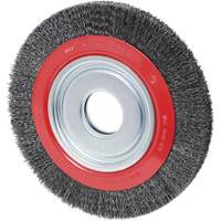 Crimped Wire Wheel, 6" Dia., 0.02" Fill, 1/2"/2"/5/8" Arbor NRZ Safety Inc.
