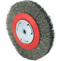 101F-2M Crimped Wire Brush, 6" Dia., 0.014" Fill, 1/2" - 2" Arbor NRZ Safety Inc.