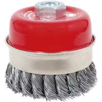 CKB3201T High Performance Knot Banded Cup Brush, 3-1/2" Dia. x 5/8"-11 Arbor NRZ Safety Inc.
