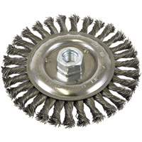 Standard Face Knot Wire Wheel Threaded, 6" Dia., 0.022" Fill, 5/8"-11 Arbor, Steel NRZ Safety Inc.