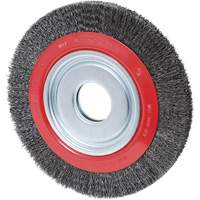 Crimped Wire Wheel, 6" Dia., 0.007" Fill, 2"/1/2" - 5/8" Arbor NRZ Safety Inc.