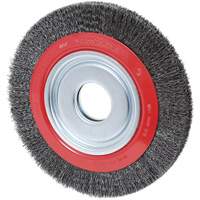 Crimped Wire Wheel, 8" Dia., 0.007" Fill, 1/2"/2"/5/8" Arbor NRZ Safety Inc.