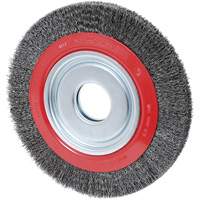 Crimped Wire Wheel, 10" Dia., 0.014" Fill, 2" Arbor NRZ Safety Inc.