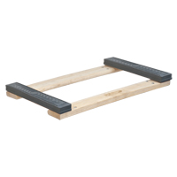 Cadre de socle roulant en bois dur &agrave; bouts avec caoutchouc, Cadre en Bois, 18" la x 24" p x 2,5" h, Capacit&eacute; de 900 lb NRZ Safety Inc.