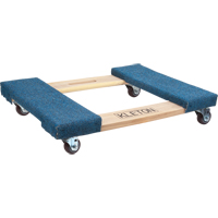 Carpeted Ends Hardwood Dolly, Wood Frame, 18" W x 24" L, 900 lbs. Capacity NRZ Safety Inc.