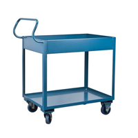 Chariots de service &agrave; bordure profonde, 2 Tiers, 24" la x 47" h x 36" p, Capacit&eacute; 1200 lb NRZ Safety Inc.
