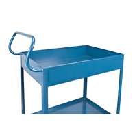 Chariots de service &agrave; bordure profonde, 2 Tiers, 24" la x 47" h x 36" p, Capacit&eacute; 1200 lb NRZ Safety Inc.