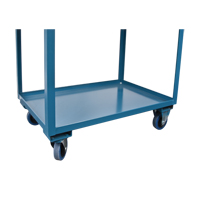 Chariots de service &agrave; bordure profonde, 2 Tiers, 24" la x 47" h x 36" p, Capacit&eacute; 1200 lb NRZ Safety Inc.
