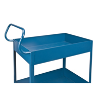 Chariots de service &agrave; bordure profonde, 2 Tiers, 24" la x 47" h x 36" p, Capacit&eacute; 1200 lb NRZ Safety Inc.