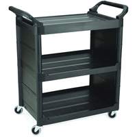 Bussing Cart with End Panels, 3 Tiers, 18-5/8" x 36-5/8" x 33-5/8", 150 lbs. Capacity NRZ Safety Inc.