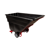 Chariot basculeur en acier, Poly&eacute;thyl&egrave;ne, 1-1/2 vg³, Capacit&eacute; de charge de 1200 lb NRZ Safety Inc.