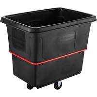 Chariot utilitaire &agrave; usage intensif, Plastique recycl&eacute; noir, 44-3/8" lo x 31" la x 38-1/4" h, Volume 16 pi³, Capacit&eacute; 1000 lb NRZ Safety Inc.