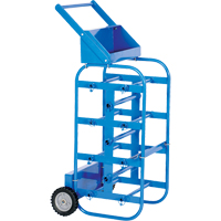 Portable Wire Reel Caddy, Steel, 11 Rod, 19-1/2" W x 43-1/4" H x 17-1/2" D, 150 lbs. Capacity NRZ Safety Inc.