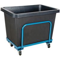 Tapered Wall Box Truck, Polyethylene, 37" L x 26" W x 30" H, 9 cu. ft. Volume, 800 lbs. Capacity NRZ Safety Inc.