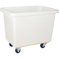 Tapered Wall Box Truck, White Polyethylene, 37" L x 26" W x 31" H, 9 cu. ft. Volume, 600 lbs. Capacity NRZ Safety Inc.