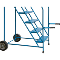 Trailer Access Rolling Ladder with Rails, 4 Steps, 22" Step Width, 37" Platform Height, Steel NRZ Safety Inc.