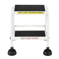 Stop-Step Ladders, 2 Steps, 16" Step Width, 18-9/16" Platform Height, Steel NRZ Safety Inc.