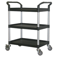 Utility Cart, 3 Tiers, 33-1/2" x 39-3/8" x 19", 300 lbs Capacity NRZ Safety Inc.