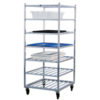 Shelf Cart, 7 Tiers, 28-1/2" W x 69" H x 32" D, 525 lbs. Capacity NRZ Safety Inc.