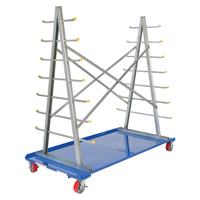 A-Frame Bar & Pipe Cart, Steel, 36-3/4" W x 73-3/4" D x 72-1/2" H, 2000 lbs. Capacity NRZ Safety Inc.