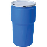 Nestable Polyethylene Drum, 14 US gal (11.7 imp. gal.), Open Top, Blue NRZ Safety Inc.