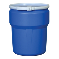 Nestable Polyethylene Drum, 10 US gal (8.33 imp. gal.), Open Top, Blue NRZ Safety Inc.