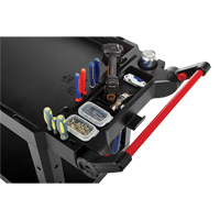 Chariot utilitaire robuste et polyvalent, 2 tiers, 17-3/4" x 36" x 46-1/5", Capacit&eacute; 500 lb NRZ Safety Inc.