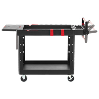 Chariot utilitaire robuste et polyvalent, 2 tiers, 25-1/5" x 36" x 51-1/2", Capacit&eacute; 500 lb NRZ Safety Inc.