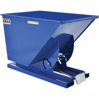Conteneur autobasculeur, Acier, 1 vg³, Bleu NRZ Safety Inc.