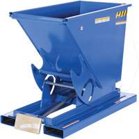 Self-Dumping Hopper, Steel, 1/3 cu.yd., Blue NRZ Safety Inc.
