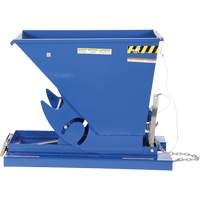 Self-Dumping Hopper, Steel, 1/3 cu.yd., Blue NRZ Safety Inc.