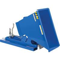 Self-Dumping Hopper, Steel, 1/3 cu.yd., Blue NRZ Safety Inc.