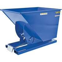 Self-Dumping Hopper, Steel, 1 cu.yd., Blue NRZ Safety Inc.