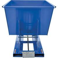 Self-Dumping Hopper, Steel, 1 cu.yd., Blue NRZ Safety Inc.