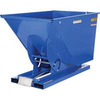 Self-Dumping Hopper, Steel, 1-1/2 cu.yd., Blue NRZ Safety Inc.
