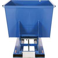 Self-Dumping Hopper, Steel, 1-1/2 cu.yd., Blue NRZ Safety Inc.