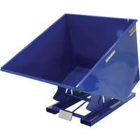 Self-Dumping Hopper, Steel, 2 cu.yd., Blue NRZ Safety Inc.