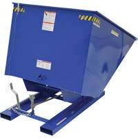 Self-Dumping Hopper, Steel, 2 cu.yd., Blue NRZ Safety Inc.