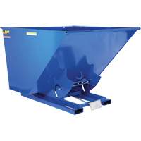 Self-Dumping Hopper, Steel, 2-1/2 cu.yd., Blue NRZ Safety Inc.