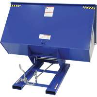 Self-Dumping Hopper, Steel, 3 cu.yd., Blue NRZ Safety Inc.