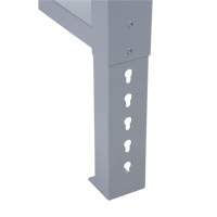 Pattes d'&eacute;tabli pour service industriel, Acier, 24" p x 34" h, Simple NRZ Safety Inc.