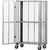 FST Series Folding Security Truck, 1 Tiers, 27" L x 45" W x 77" H, 2000 lbs. Cap. NRZ Safety Inc.