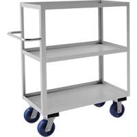 Industrial Grade Shelf Cart, 3 Tiers, 18-1/8" W x 47" H x 42" D, 1200 lbs. Capacity NRZ Safety Inc.