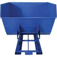 Self-Dumping Hopper, Steel, 4 cu.yd., Blue NRZ Safety Inc.
