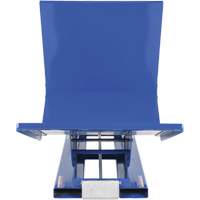 Open Sided Hopper, Steel, 1 cu.yd., Blue NRZ Safety Inc.