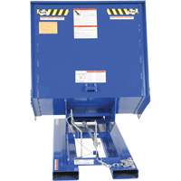 Open Sided Hopper, Steel, 1 cu.yd., Blue NRZ Safety Inc.