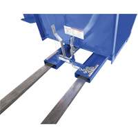 Open Sided Hopper, Steel, 1 cu.yd., Blue NRZ Safety Inc.