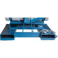 Self-Dumping Hopper, Polyethylene, 5/8 cu.yd., Grey NRZ Safety Inc.